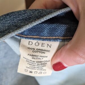 Doen Pale Blue Straight Leg Organic Cotton Jeans Leonie 29